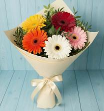 Букет цветов из:  Герберы в Нижнедевицке