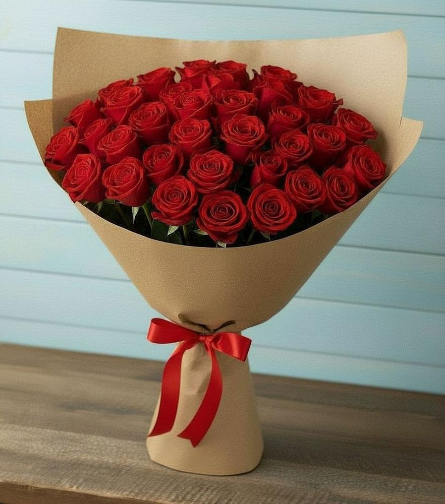 Букет Красные розы Милано в Нижнедевицке