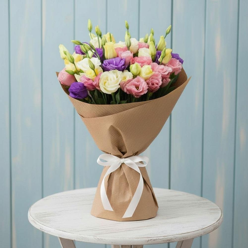 Букет цветов из: Лизиантусы в Нижнедевицке