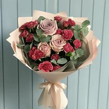 Букет цветов из:  Гвоздики и Розы #REPLACE_PRED# Нижнедевицке