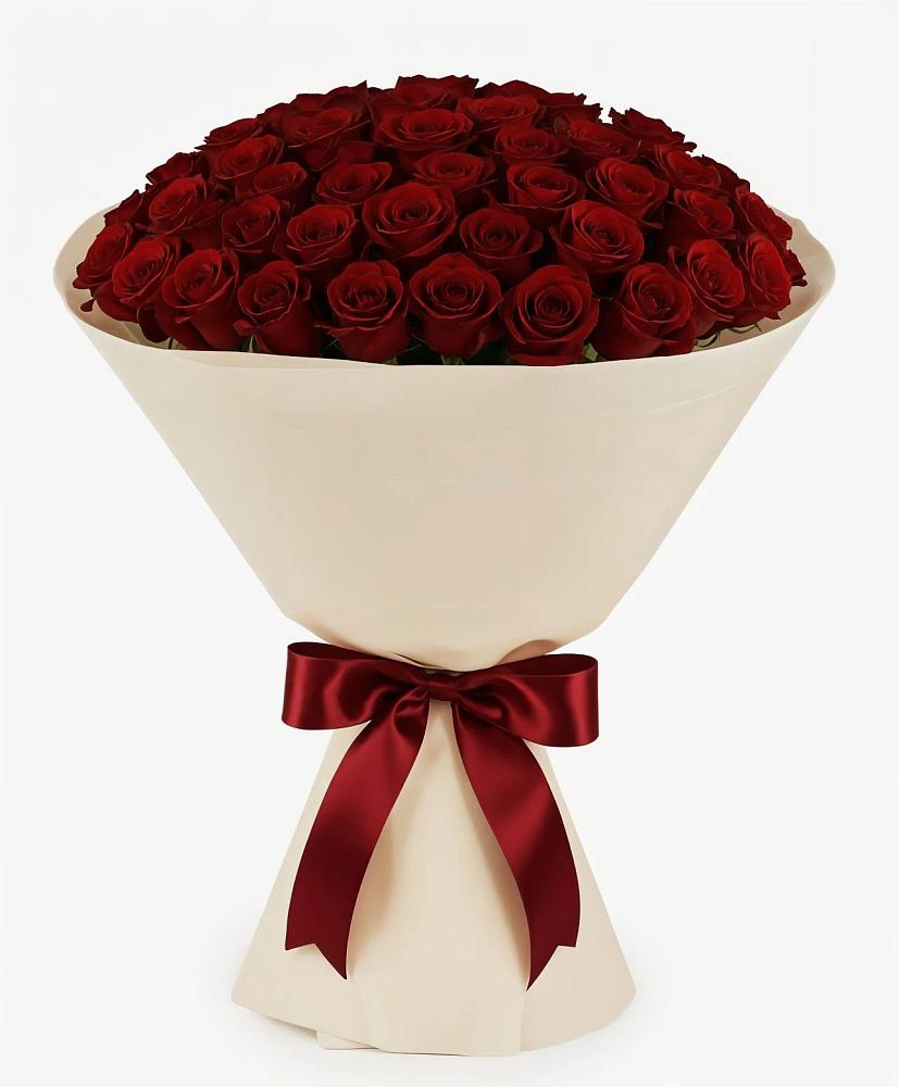 Букет 101 Бордовая роза Блэк Бакарра в Нижнедевицке