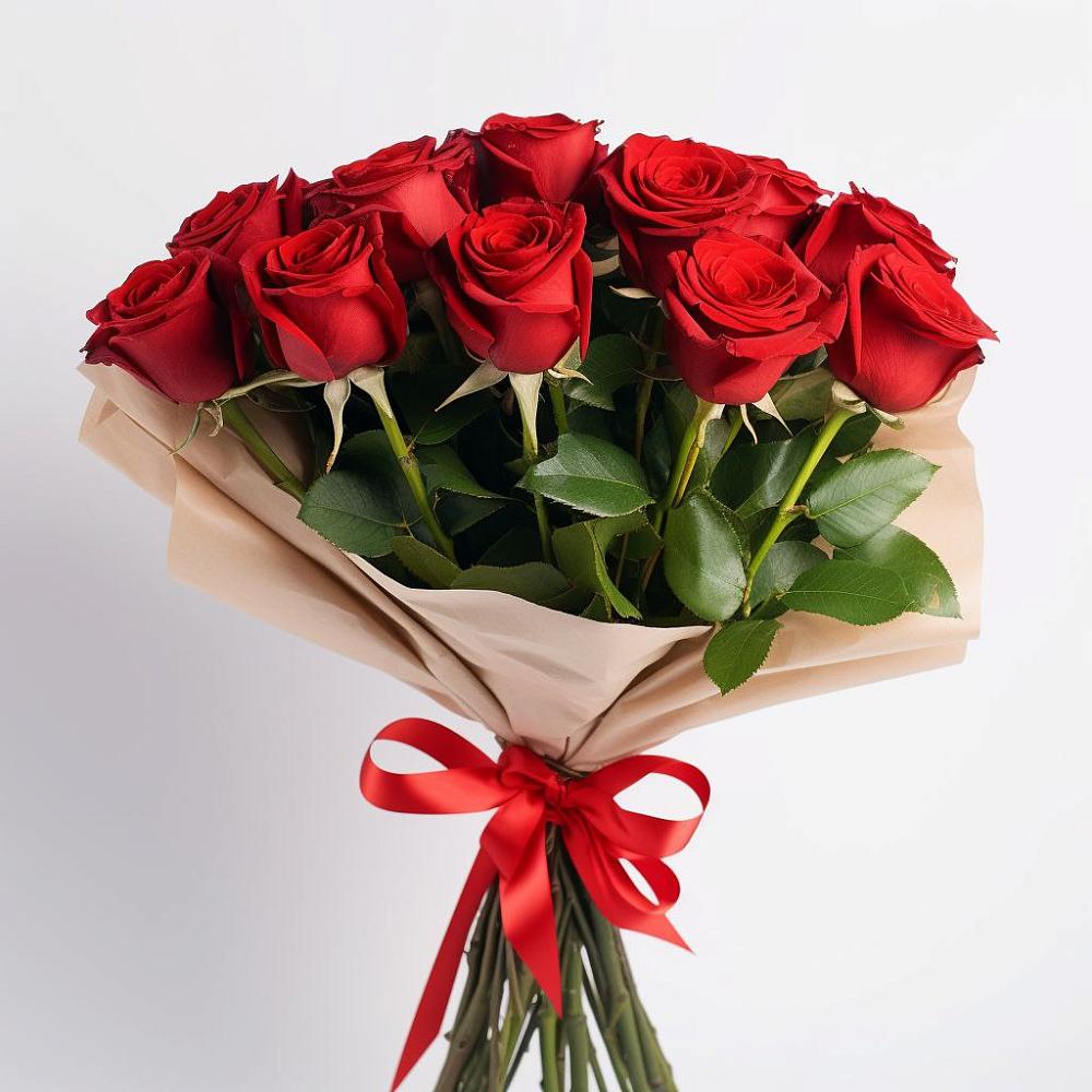 Букет 11 Красных роз Эдлесс Лав в Нижнедевицке