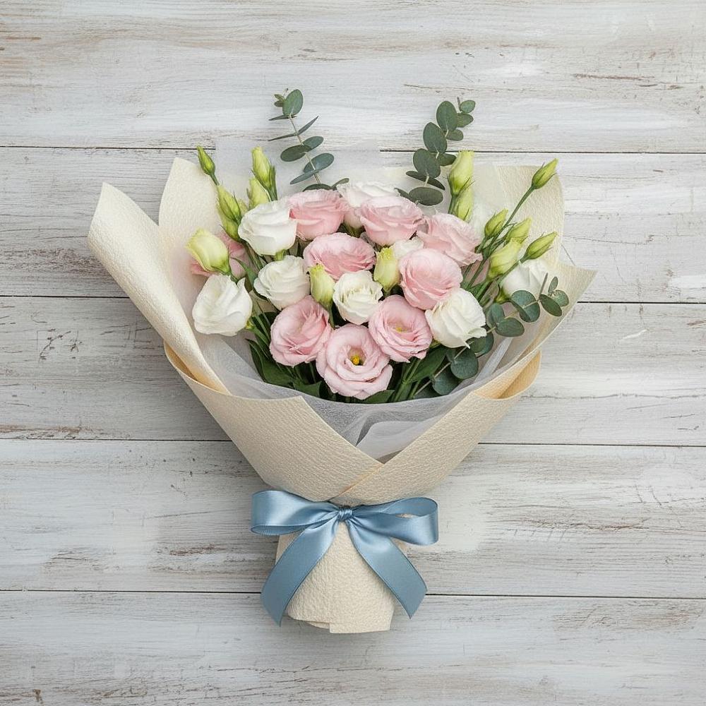 Букет цветов из: Лизиантусы в Нижнедевицке